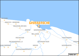 map of Grosse Roche