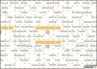 map of Grosse Roche