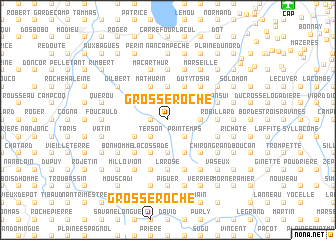 map of Grosse Roche