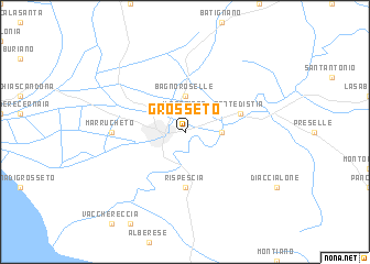 map of Grosseto