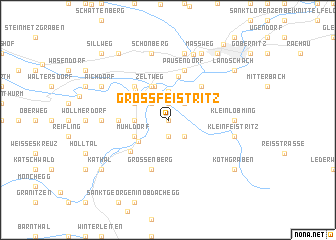 map of Großfeistritz