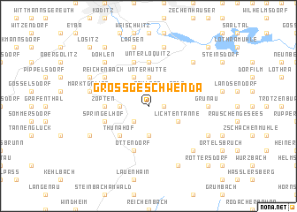 map of Großgeschwenda