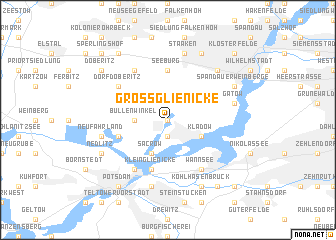 map of Groß Glienicke