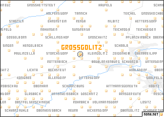 map of Großgölitz