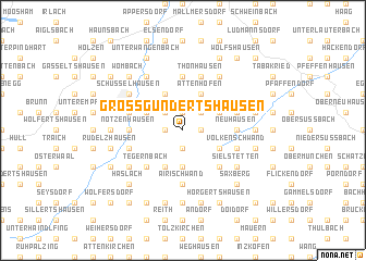 map of Großgundertshausen