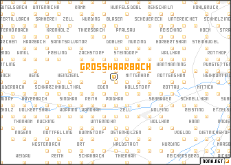 map of Großhaarbach