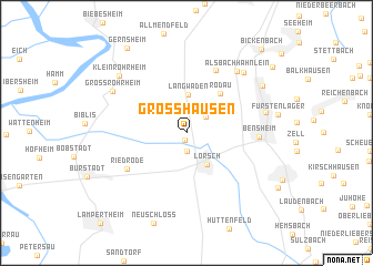 map of Grosshausen