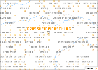 map of Grossheinrichschlag