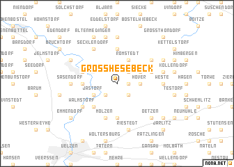 map of Groß Hesebeck