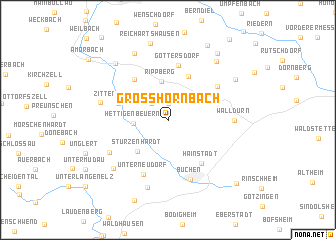 map of Großhornbach