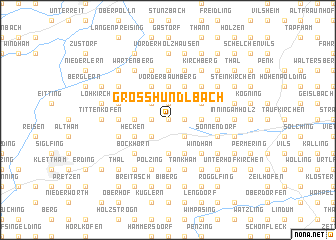 map of Großhündlbach