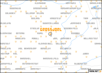 map of Großjörl