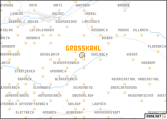 map of Großkahl