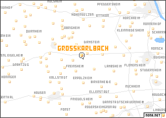 map of Großkarlbach