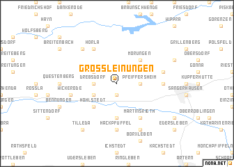 map of Großleinungen