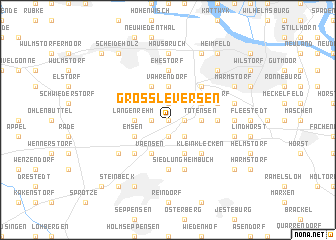 map of Groß Leversen