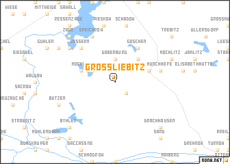 map of Groß Liebitz