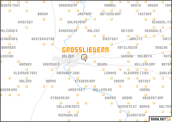 map of Groß Liedern