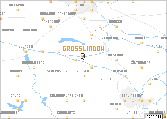 map of Groß Lindow