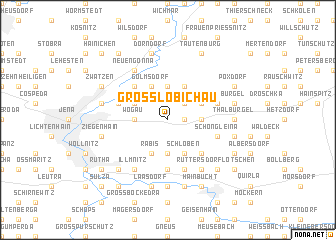 map of Großlöbichau