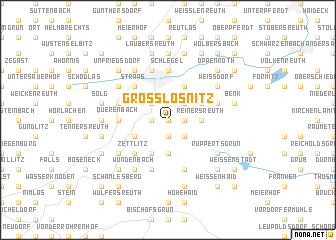 map of Großlosnitz