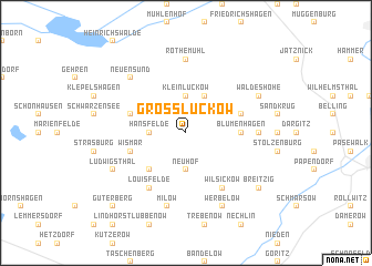 map of Groß Luckow