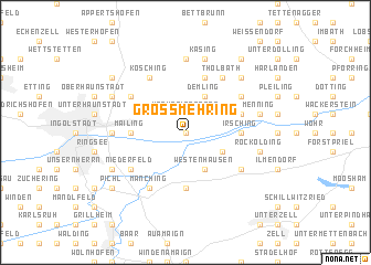 map of Großmehring