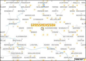 map of Groß Mehßow