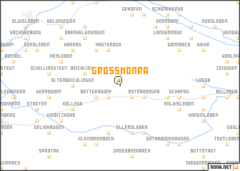 map of Großmonra