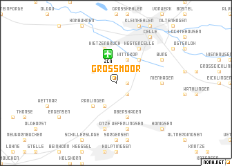 map of Großmoor