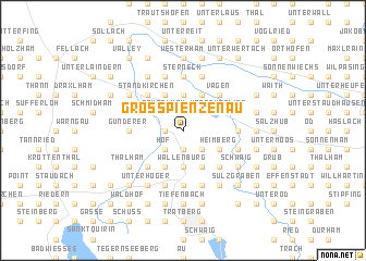 map of Großpienzenau