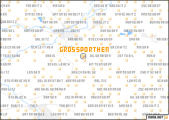 map of Großpörthen