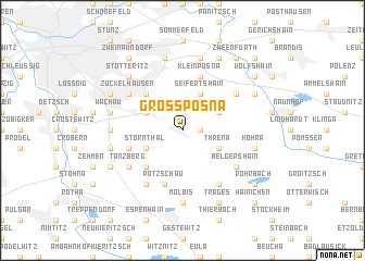 map of Großpösna