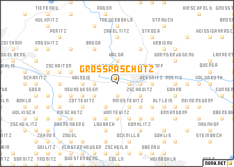 map of Großraschütz