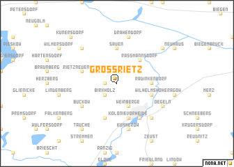 map of Groß Rietz