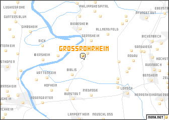 map of Groß-Rohrheim