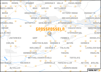 map of Großrosseln