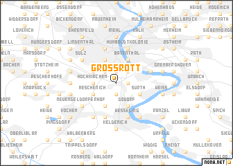 map of Großrott