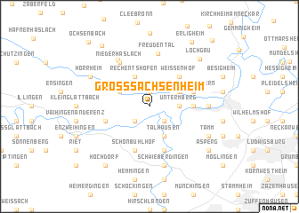 map of Großsachsenheim