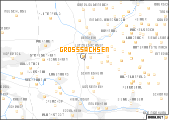 map of Großsachsen