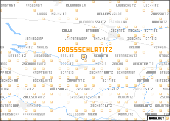 map of Großschlatitz