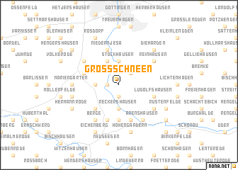 map of Groß Schneen