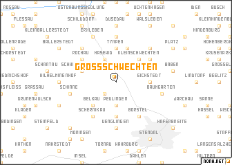 map of Großschwechten