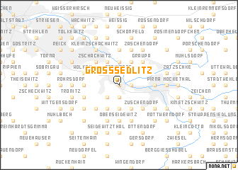 map of Großsedlitz