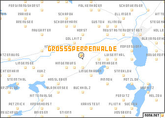 map of Groß Sperrenwalde