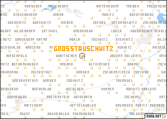 map of Großtauschwitz