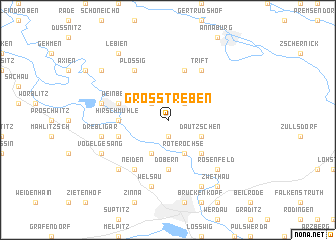 map of Großtreben