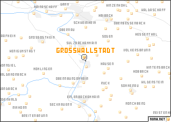 map of Großwallstadt