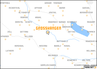 map of Grosswangen