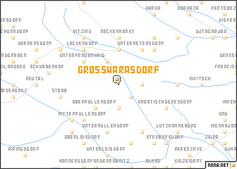 map of Grosswarasdorf